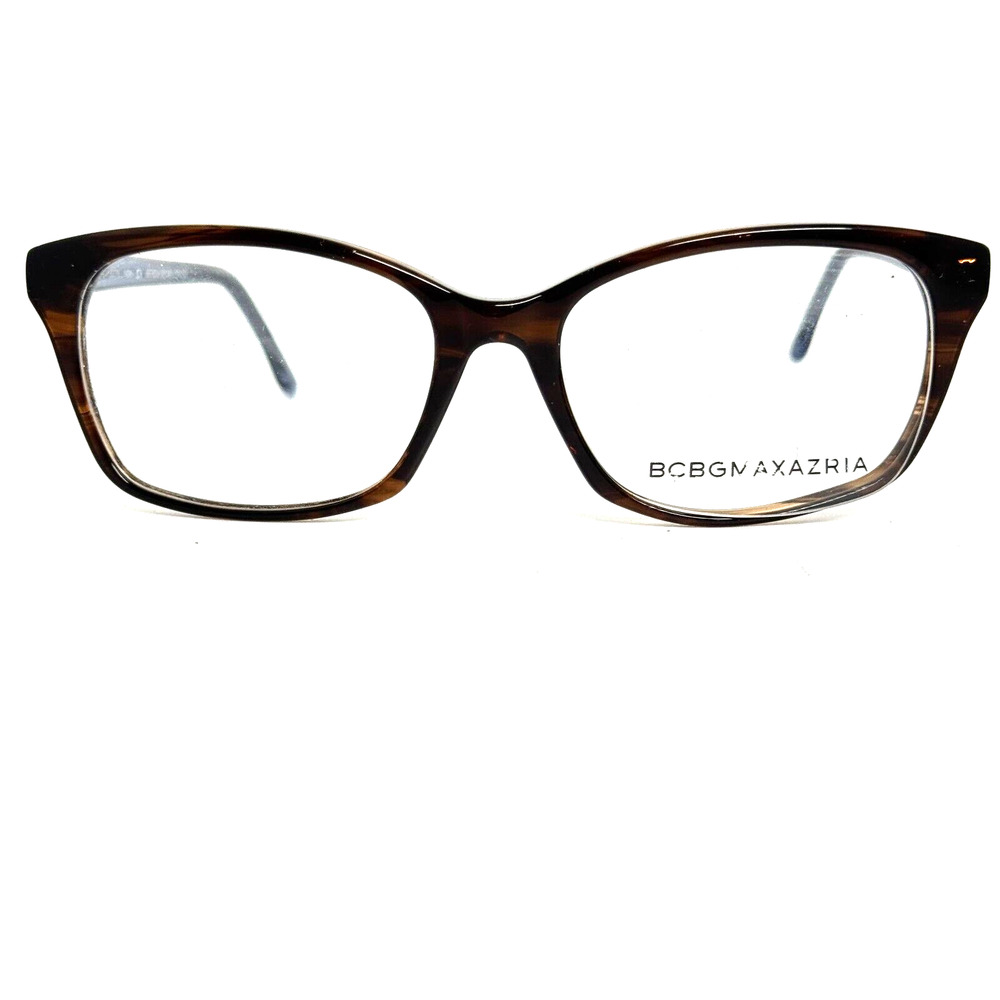 BCBGMAXAZRIA Merissa Brown Horn Eyeglasses Frame 53-16-140mm H16727